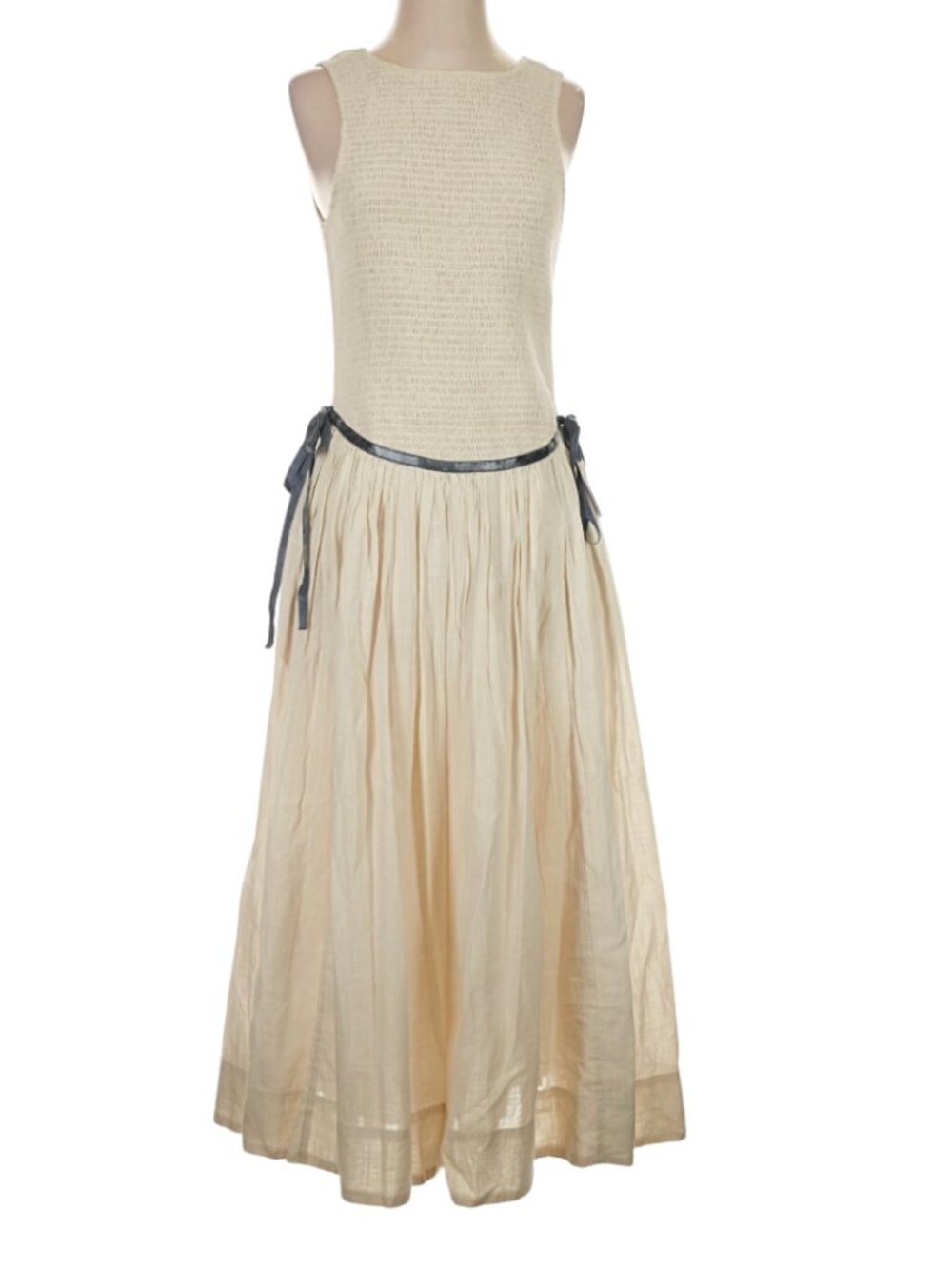 Free People Nightingale Solid Midi Dress – Tea Navy Combo – Small - Picture 8 of 12